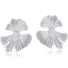 Big Metal London Julia Gynko Leaf Dangle Earrings - Big Metal London