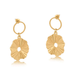 Big Metal London Julia Gynko Leaf Drop Earrings - Big Metal London