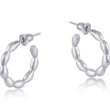 Big Metal London Layla Dotted Hoop Earrings - Big Metal London