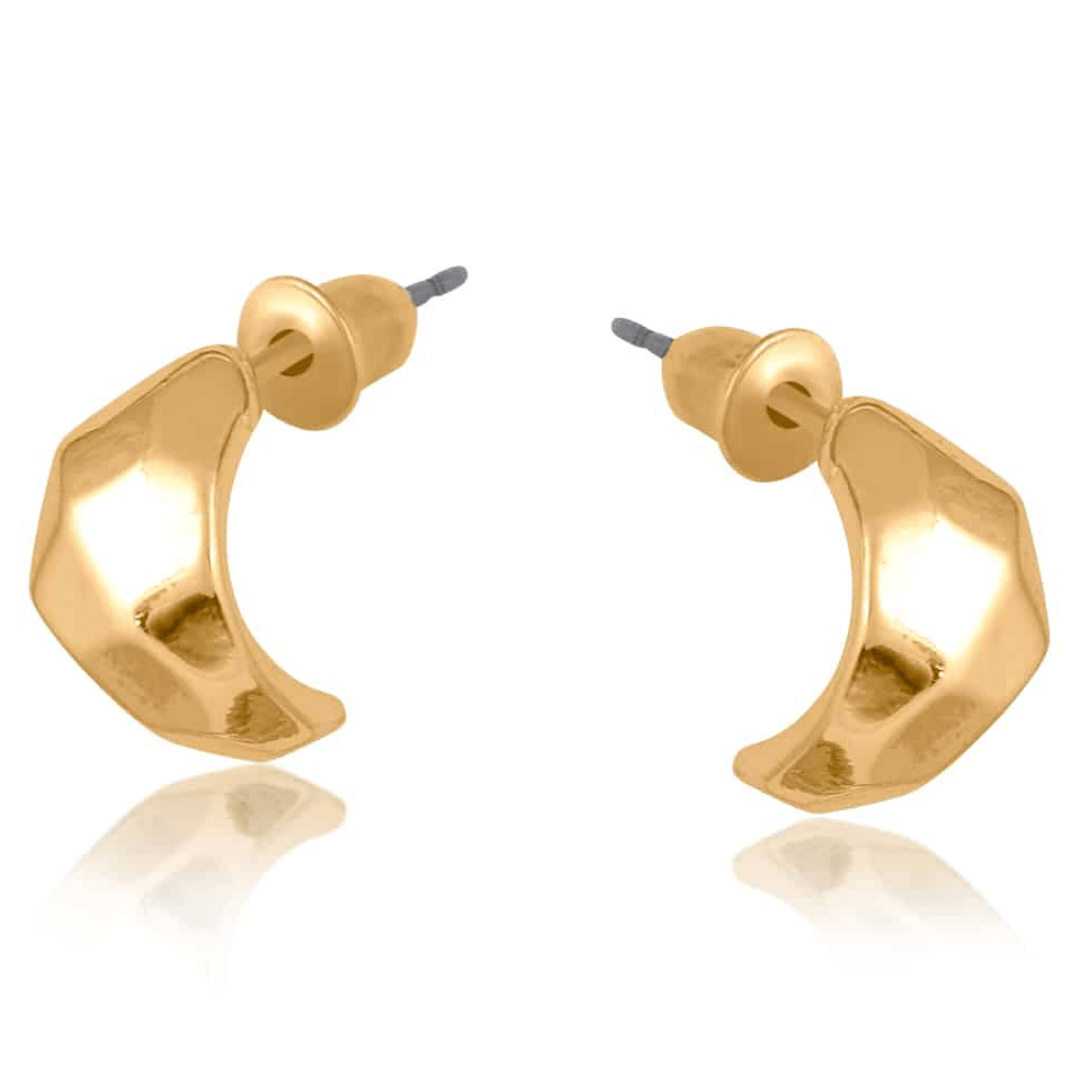Big Metal London Natalia Organic Shape Hoop Earrings - Big Metal London