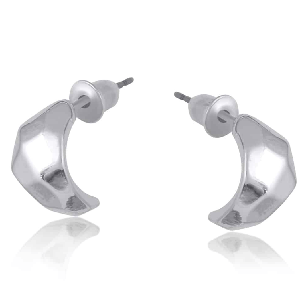 Big Metal London Natalia Organic Shape Hoop Earrings - Big Metal London