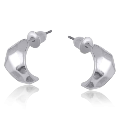 Big Metal London Natalia Organic Shape Hoop Earrings - Big Metal London