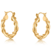 Big Metal London Simona Rope Hoop Earrings - Big Metal London