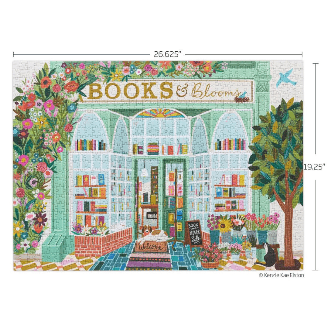 Books and Blooms - Jigsaw Puzzle - WerkShoppe