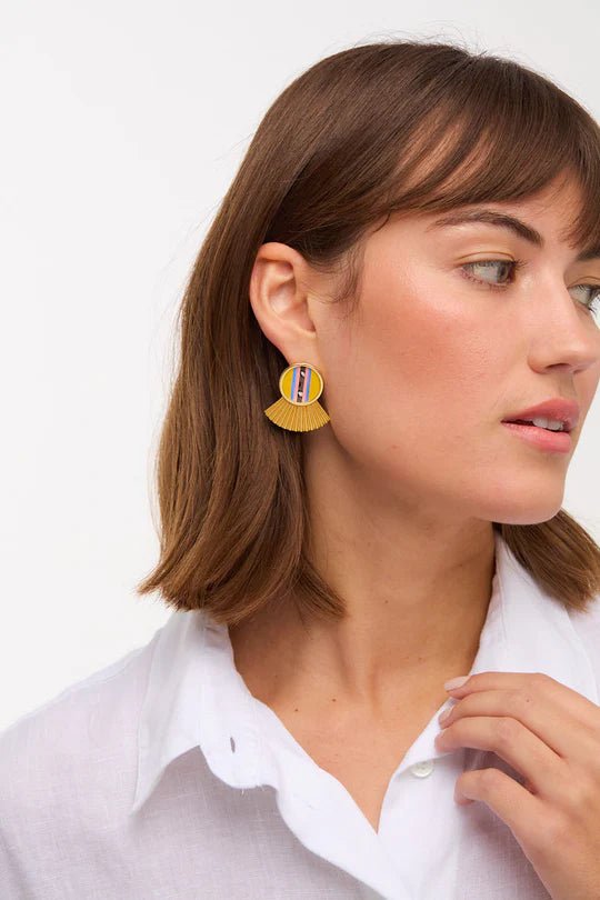 Brackish Adelaide Large Fan Earrings - Brackish