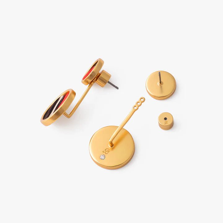 Brackish Hazel Bezel Jacket Earring - Brackish