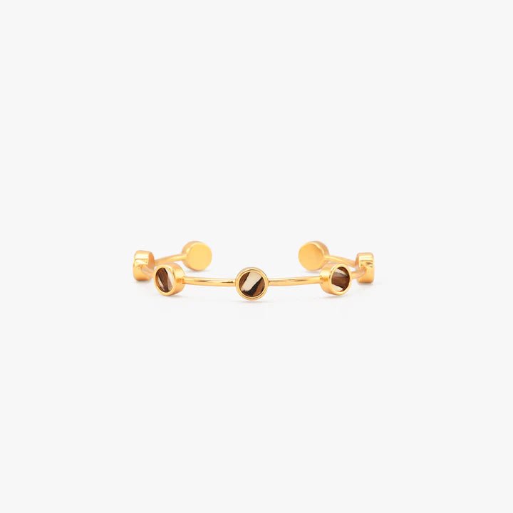 Brackish Oncidium Multi - Bezel Cuff - Brackish