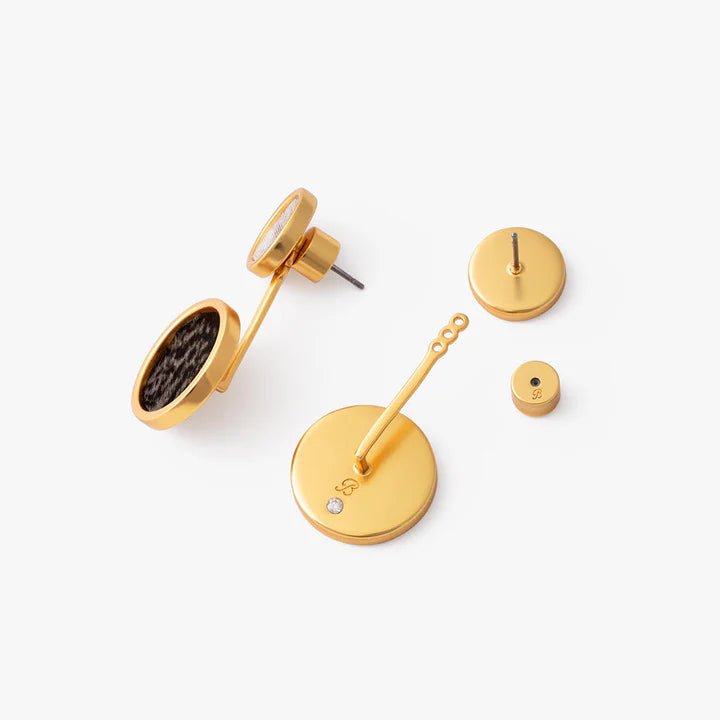 Brackish Riley Bezel Jacket Earring - Brackish