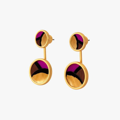 Brackish Sophia Bezel Jacket Earring - Brackish
