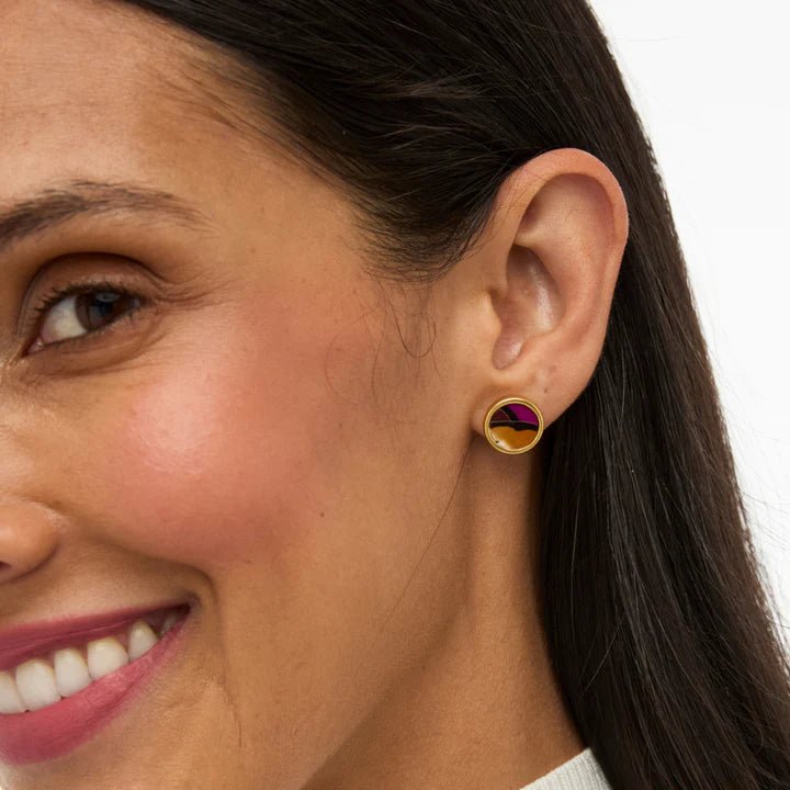 Brackish Sophia Bezel Jacket Earring - Brackish