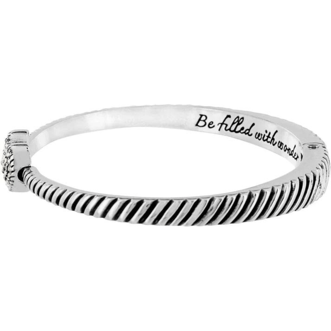 Brighton Celestia Heart Hinged Bangle Bracelet - Brighton