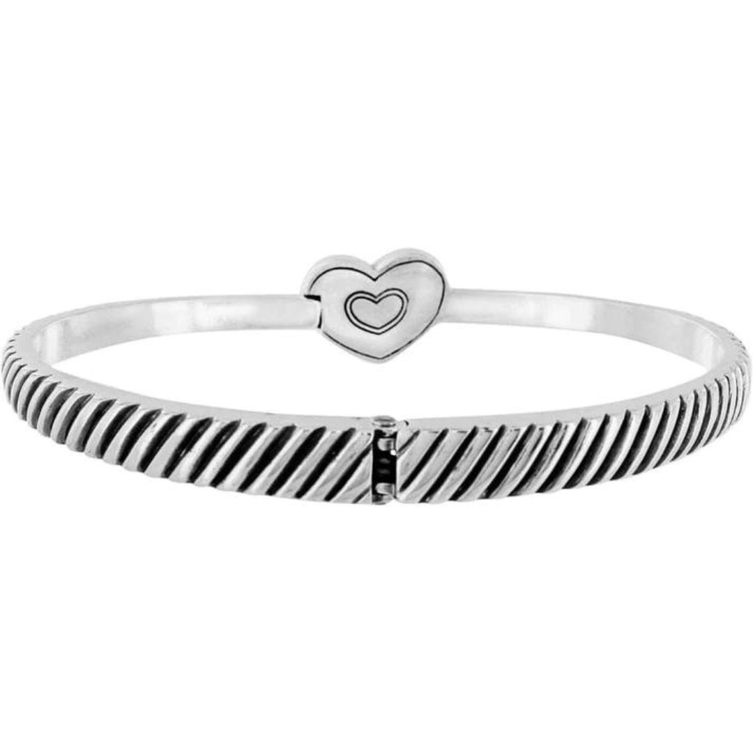 Brighton Celestia Heart Hinged Bangle Bracelet - Brighton