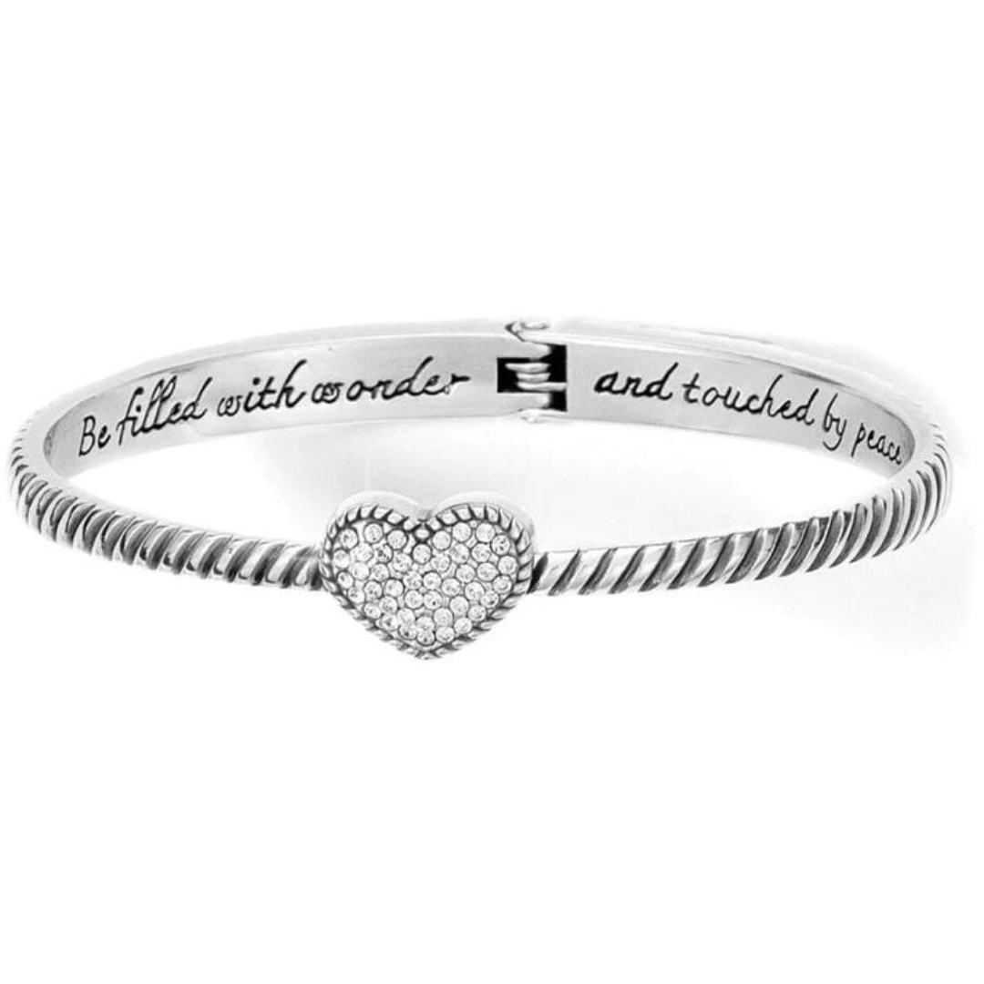 Brighton Celestia Heart Hinged Bangle Bracelet - Brighton