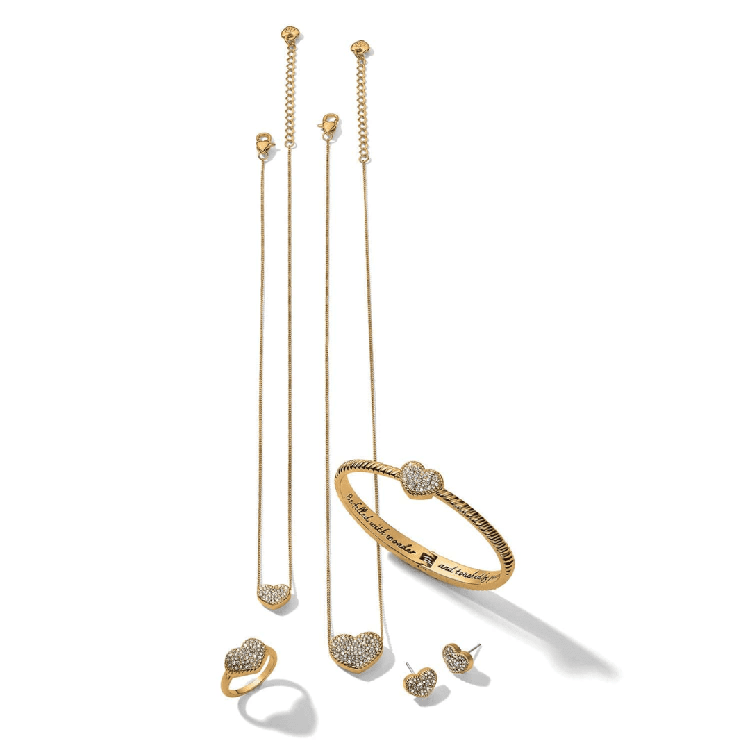 Brighton Illumina Celeste Heart Post Earrings - Brighton