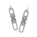 Brighton Interlok Braid Post Drop Earrings - Silver - Brighton