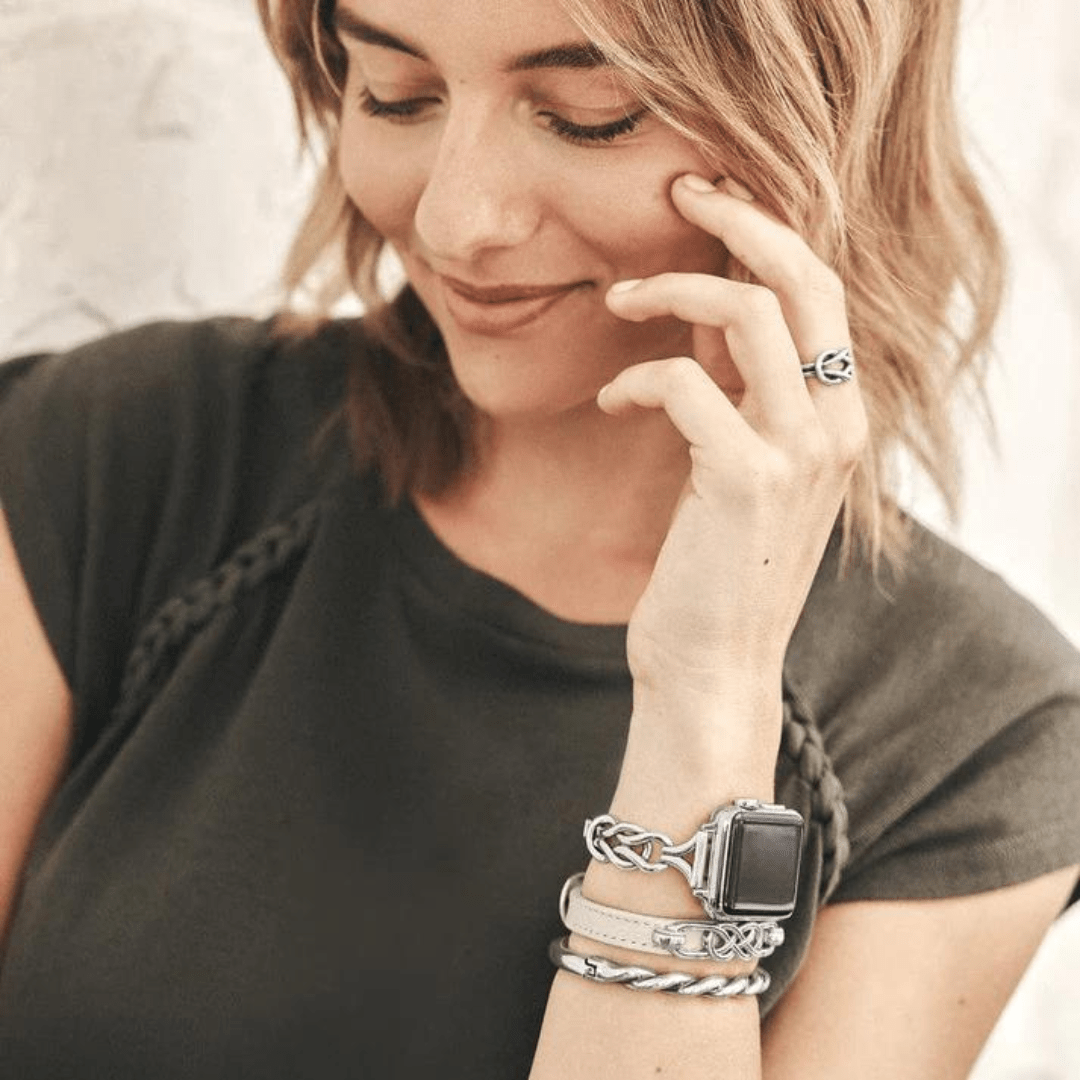 Brighton Interlok Twist Hinged Bangle - Brighton