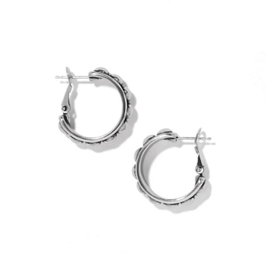 Brighton Pretty Tough Stud Medium Leverback Hoop Earrings - Brighton
