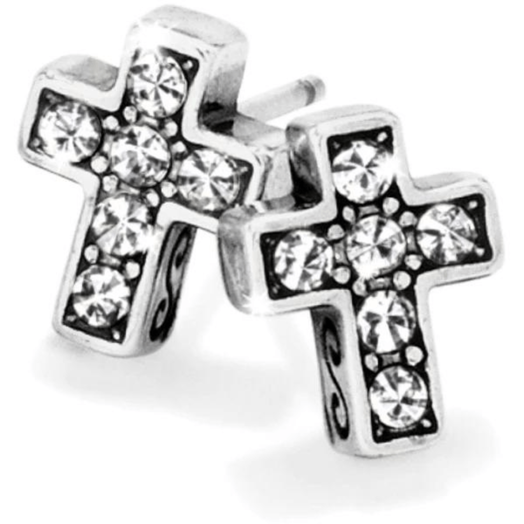 Brighton Starry Night Cross Mini Post Earrings - Brighton
