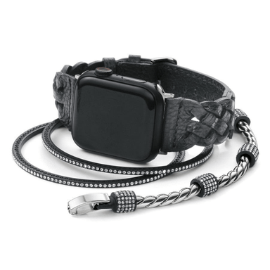 Brighton Sutton Braided Apple Watch Band - Black - Brighton