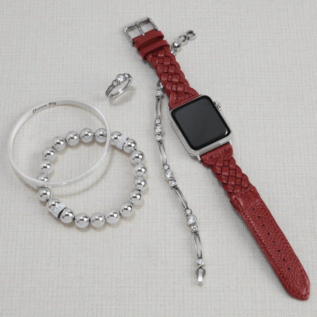Brighton Sutton Braided Apple Watch Band - Chili Pepper - Brighton