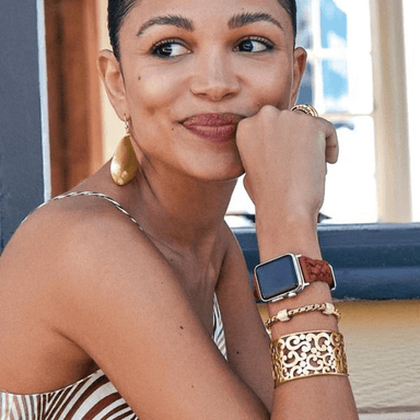 Brighton Sutton Braided Apple Watch Band - Chili Pepper - Brighton