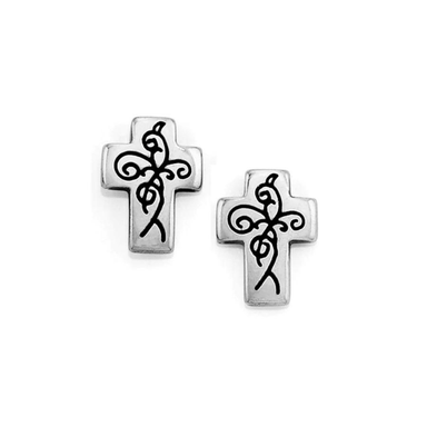 Brighton True Cross Mini Post Earrings - Brighton
