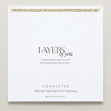 Bryan Anthonys Delicate Paperclip Chain Necklace - Bryan Anthonys