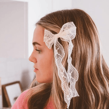 Callie Lace Bow Clip - Shop ANDi
