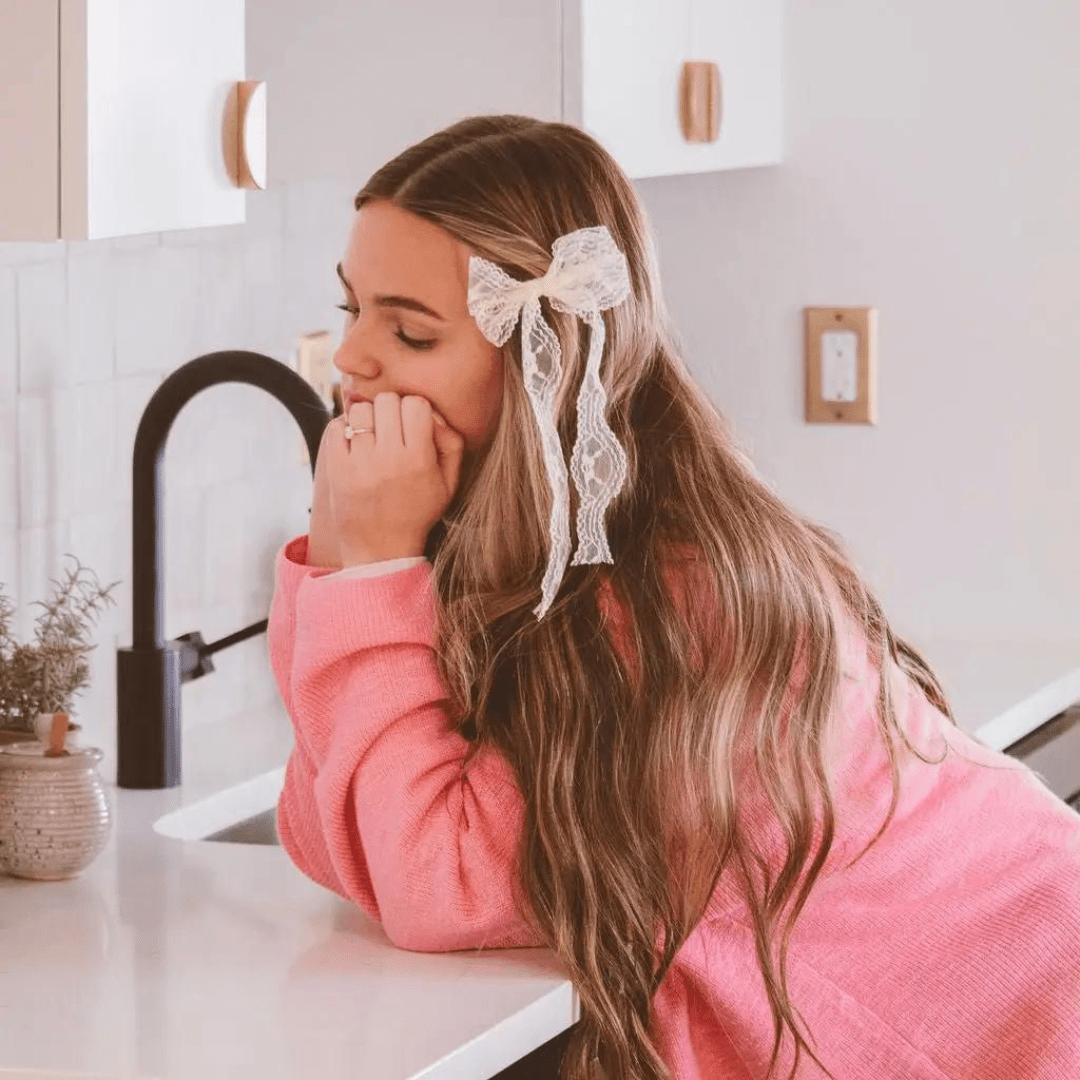 Callie Lace Bow Clip - Shop ANDi