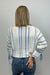 Camellia Striped Breeze Tie - Sleeve Sweater - Camellia