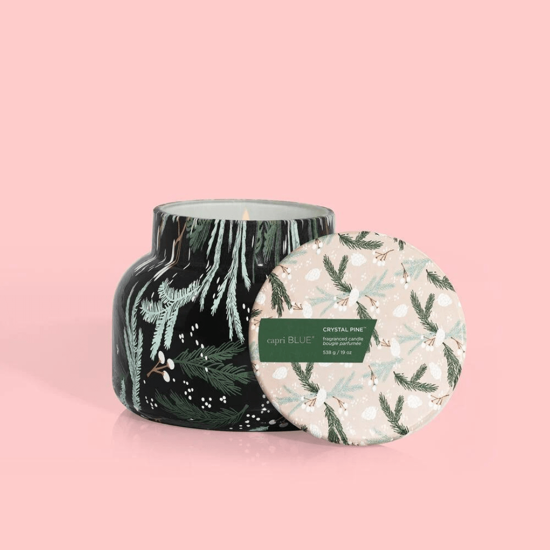 Capri Blue Pattern Play Signature Jar - Crystal Pine - Capri Blue