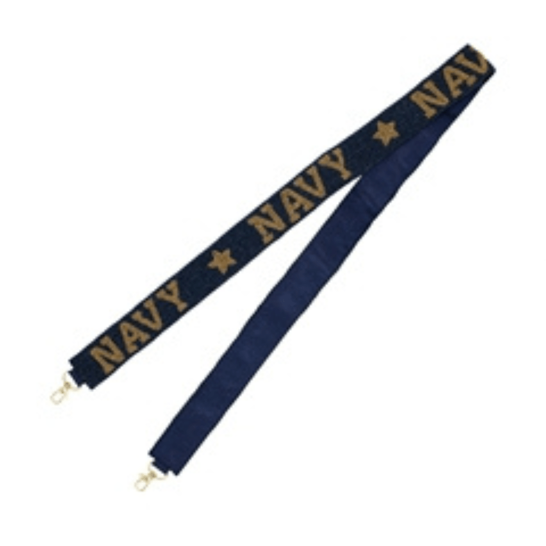 Capri Designs Collegiate Beaded Strap - USNA - Capri Designs