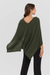 Cashmere Dress Topper - Army - Alashan Cashmere Co.