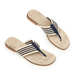 Charleston Bridget Sandal - Navy/Linen - Charleston Shoe Co.