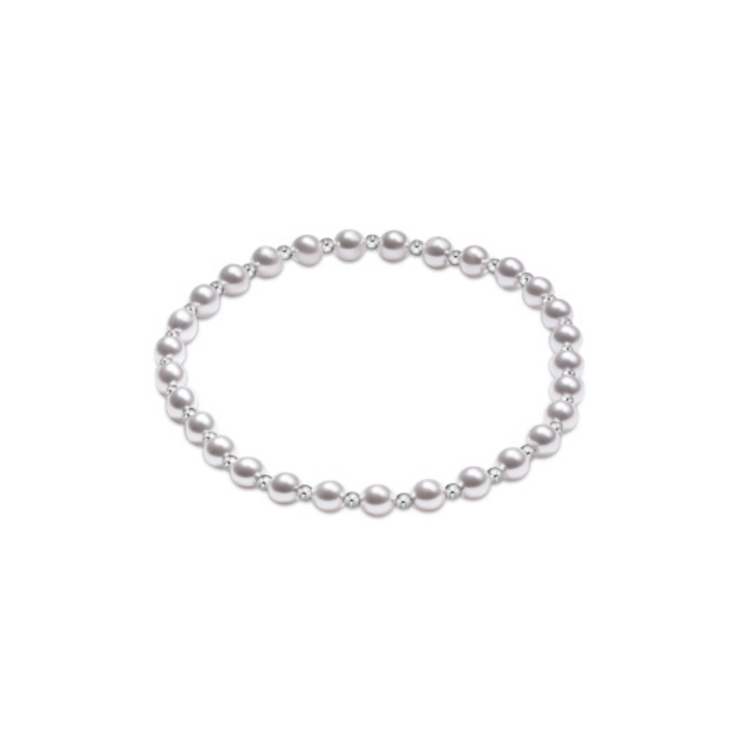 Classic Sterling Enewton Grateful Pearl Bead Bracelet - 4mm - Enewton