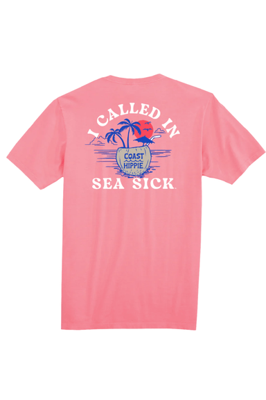 Coast Hippie Sea Sick Coconut Vintage Crew - Pink - Coast Hippie