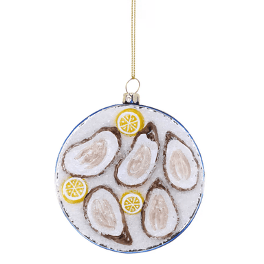 Cody Foster Plated Oyster on Ice Ornament - Cody Foster