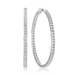 Crislu 1.5" Classic Inside Out Hoop Earrings - 2.50 Carats - Crislu