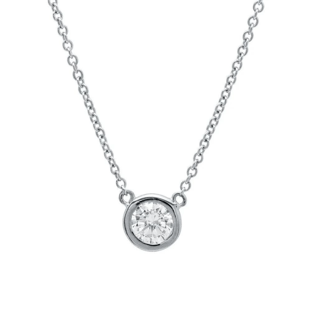 Crislu Bezel Set Pendant Necklace - Crislu