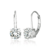 Crislu Brilliant Cut Leverback Earrings - Crislu