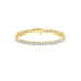 Crislu Mens Square Cut Tennis Bracelet - 18k Gold - Crislu