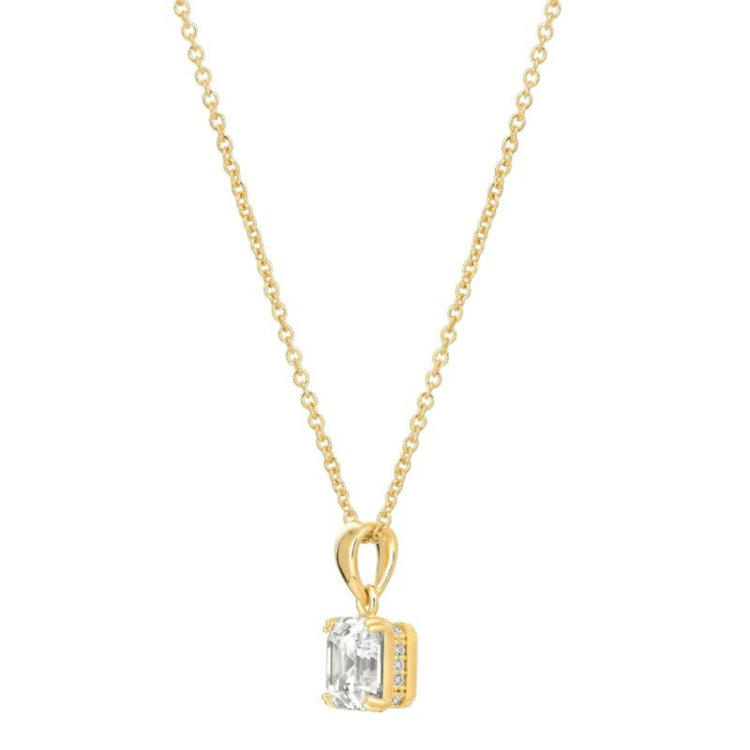 Crislu Royal Asscher Cut Pendant Necklace - Crislu