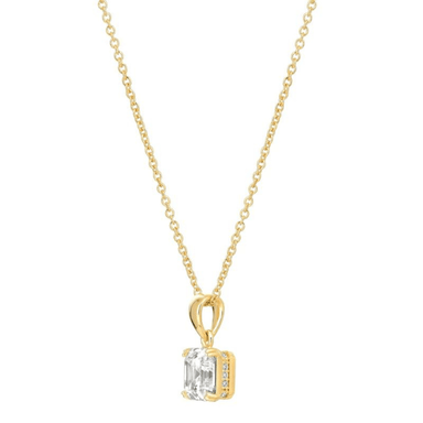 Crislu Royal Asscher Cut Pendant Necklace - Crislu