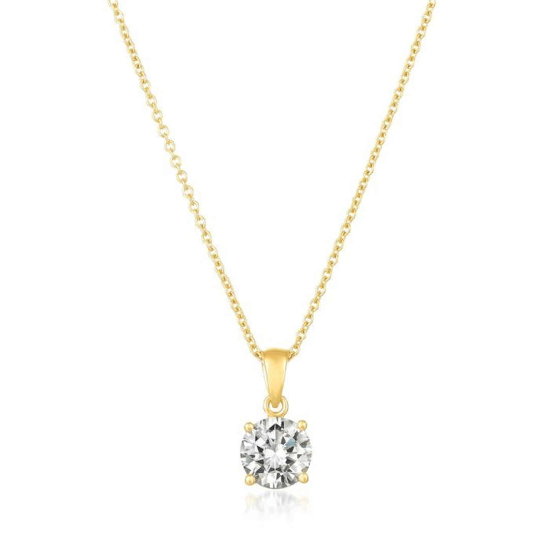 Crislu Royal Brilliant Cut Pendant Necklace - Crislu