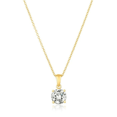 Crislu Royal Brilliant Cut Pendant Necklace - Crislu