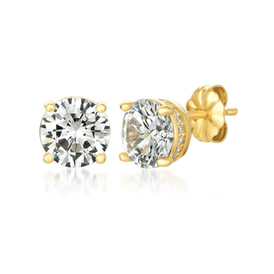 Crislu Royal Brilliant Cut Stud Earrings - Crislu