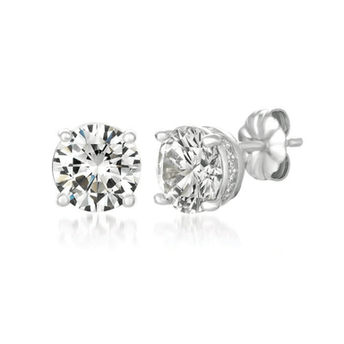 Crislu Royal Brilliant Cut Stud Earrings - Crislu