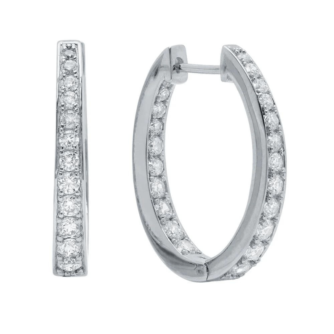 Crislu Small Hinged Hoop Earrings - Crislu