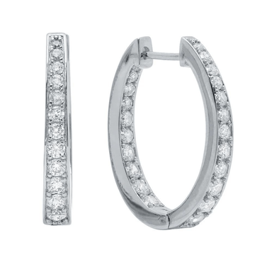 Crislu Small Hinged Hoop Earrings - Crislu