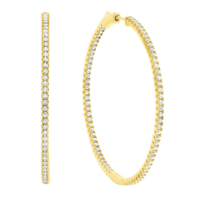 Crislu Small Pave Hoop Earrings - Crislu